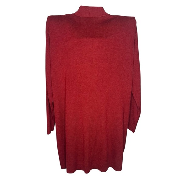 Vintage 90s Clio Women's Red Wool Blend Cardigan Sweater - size Large - Picture 3 of 7